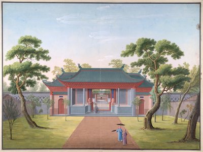 Honam Tempel - Ingangspoort door School Chinese