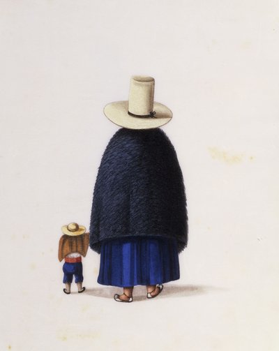 Moeder en Kind, c.1860 door School Chinese