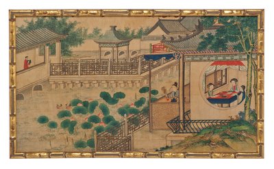 Een van Vierentwintig Scènes uit Droom van de Rode Kamer door School Chinese