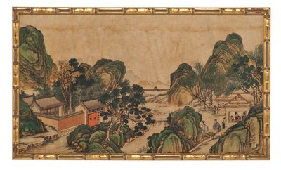 Een van de vierentwintig scènes uit Droom van de Rode Kamer door School Chinese