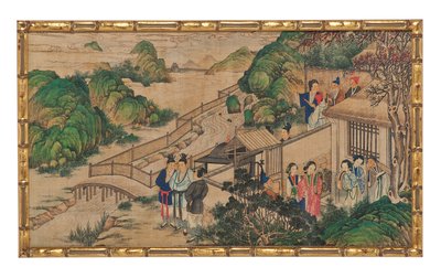Een van Vierentwintig Scènes uit Droom van de Rode Kamer door School Chinese