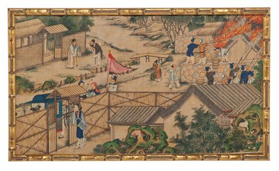 Een van Vierentwintig Scènes uit Droom van de Rode Kamer door School Chinese