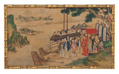 Een van Vierentwintig Scènes uit Droom van de Rode Kamer door School Chinese