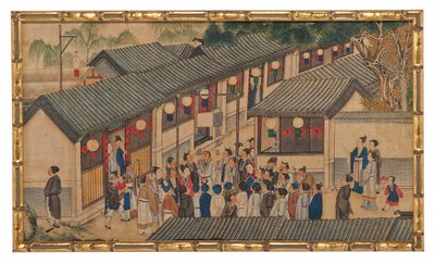 Een van Vierentwintig Scènes uit Droom van de Rode Kamer door School Chinese