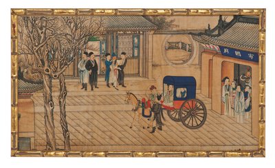 Een van Vierentwintig Scènes uit Droom van de Rode Kamer door School Chinese