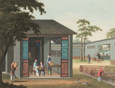 Theeproductie, c. 1820 door School Chinese