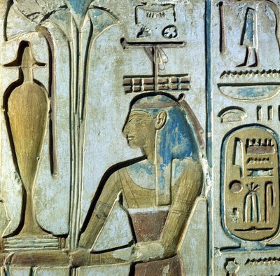 Abydos: Tempel van Seti I gewijd aan God Osiris door School Egyptian