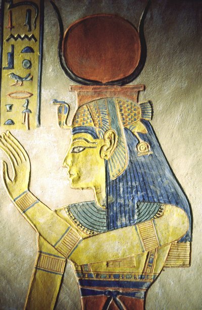 Luxor, Thebe: Linkeroever van de Nijl. Vallei der Koninginnen. Graf van een zoon van RAMSES II, XXe Dynastie. door School Egyptian
