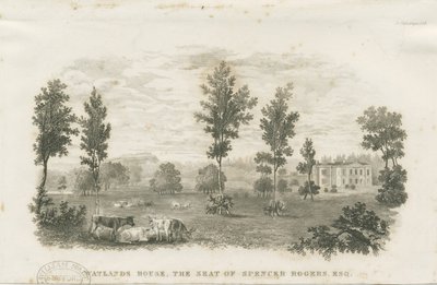 Burslem - Watlands Huis (gravure) door School English