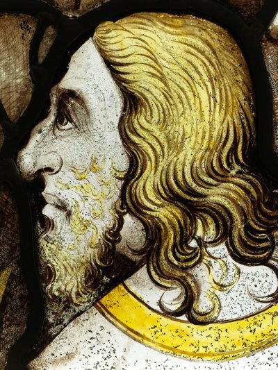 Gecorrigeerd gedeelte van het Grote Oostelijke Raam in York Minster: 