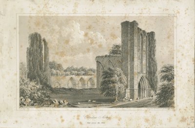 Croxden Abbey: lithografie door School English