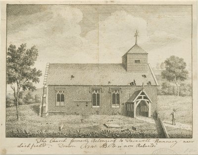 Afscheid Kerk: gravure door School English