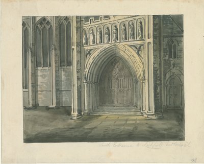 Lichfield Kathedraal - Zuid Transept door School English