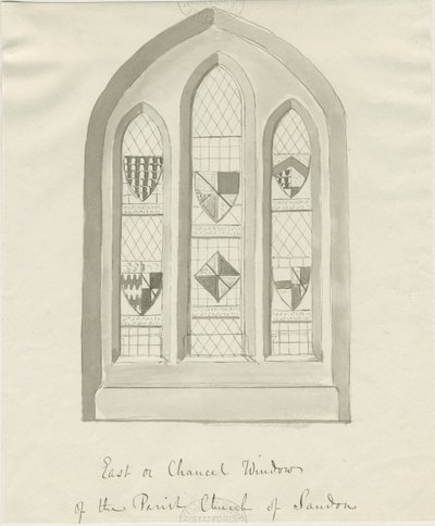 Sandon Kerk - Oostraam van het Koor door School English