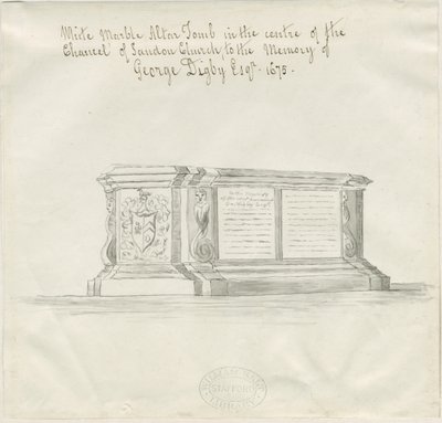 Sandon Kerk - Graf van George Digby door School English