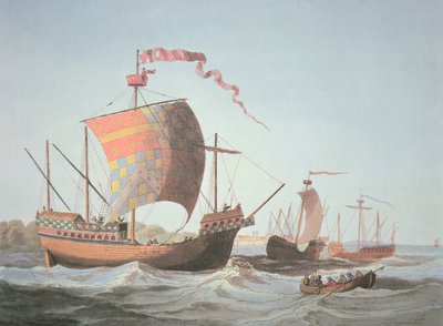 Schepen uit het bewind van Edward IV in 1482 door School English