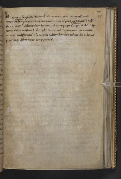 Thureth; Angelsaksische wetcode VI Æthelred, in Latijn en Oud Engels, Cotton MS Claudius A III f.35r door School English