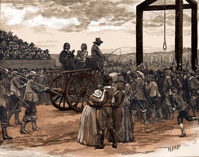 Tyburn tijdens het bewind van koning Charles I door School English