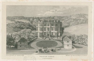 Wootton Lodge (lithografie) door School English