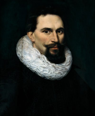 Portret van Maurits van Nassau (1567-1625), Prins van Oranje, Graaf van Nassau. Anonieme schilderij, Vlaamse school door School Flemish