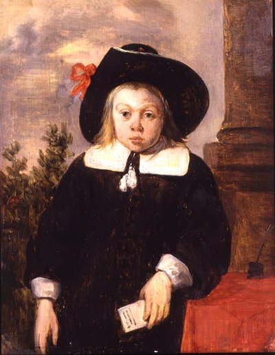 Portret van een jongen, c.1650 door School Flemish