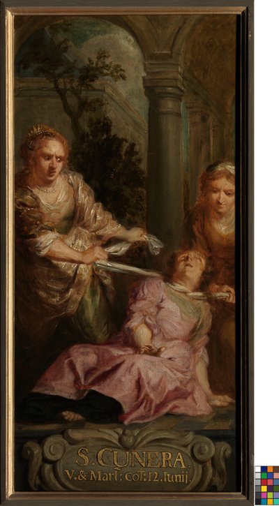 Het martelaarschap van de Heilige Cunera door School Flemish