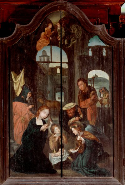 Drieluik van de Geboorte, centraal paneel door School Flemish