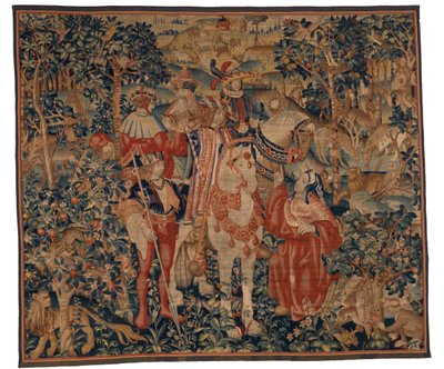Wandtapijt, Alexander en Diogenes, laat 15e-begin 16e eeuw door School Franco Flemish