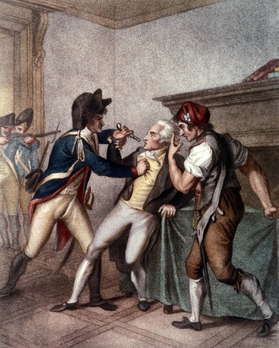 Arrestatie van Maximilien de Robespierre op 27 juli door School French