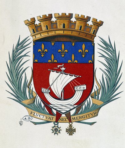 Wapen van Parijs Fluctuat Nec Mergitur door School French