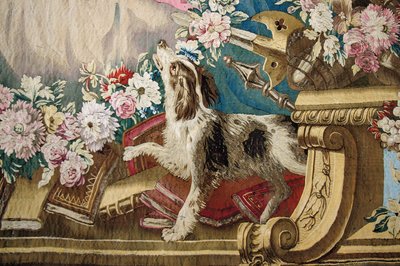 Detail van een van de Gobelin-tapijten in de Regent
