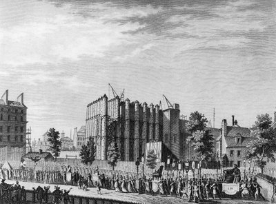 Franse Revolutie: Pompe funebre ter ere van Jacques Guillaume Simonneau (of Simoneau) door School French