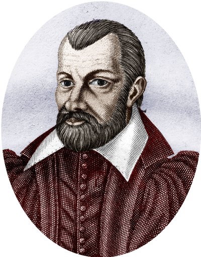 Jean Bodin 1530-1596 (colour engraving) door School French