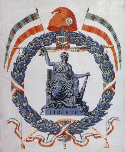 Vrijheid: Allegorie van de Revolutie en de Republiek door School French