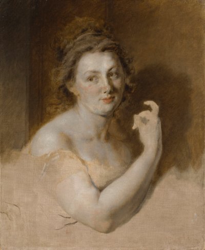 Schets van een vrouw door School French