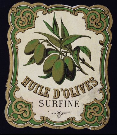 Surfine Olijfolie Etiket door School French