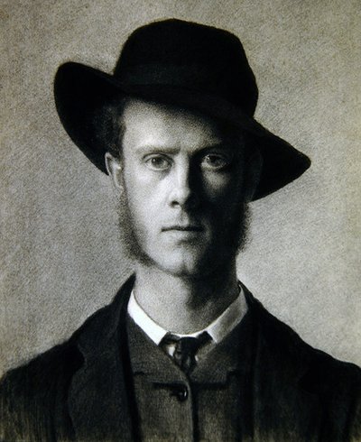 Portret van een jonge man door School German