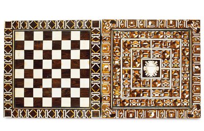 Zuid-Duitse marqueterie spellenkist, uit Augsburg of Neurenberg, late 16e-begin 17e eeuw door School German