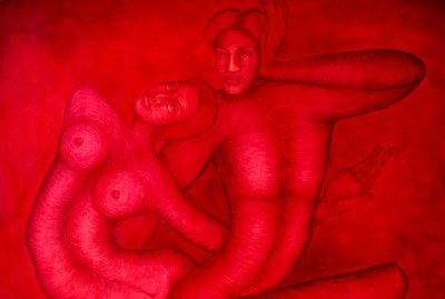 Acrylschilderij op doek Fusion door School Indian