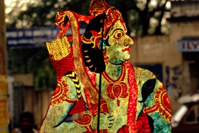 Beeld van de God Rama door School Indian