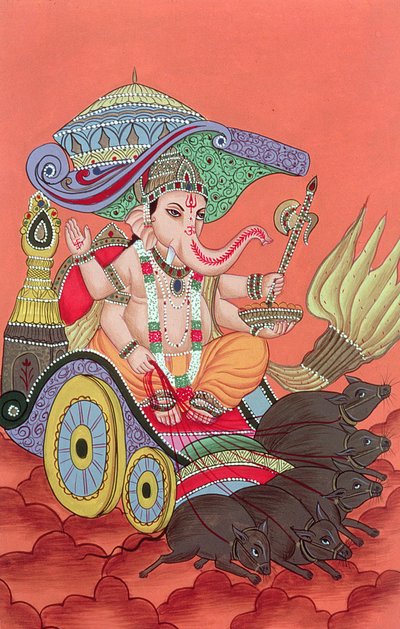 Ganesh, de Olifantengod door School Indian