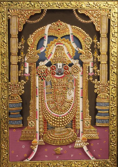 Tirupati Balaji goud reliëf India Azië door School Indian