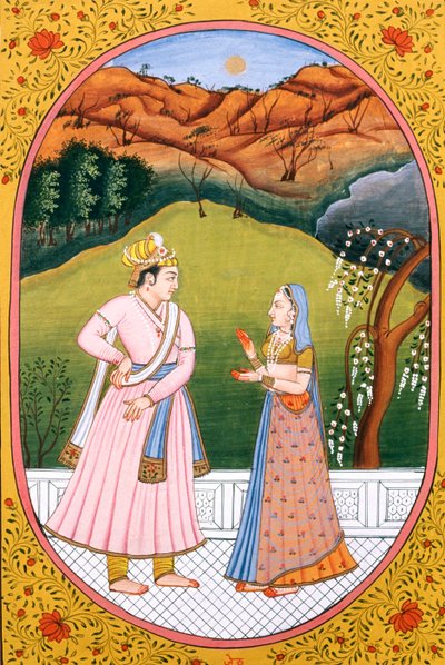 Jaar kalenderafbeelding & schilderij voor een hindoeïstische maand Jeth, India door School Indian
