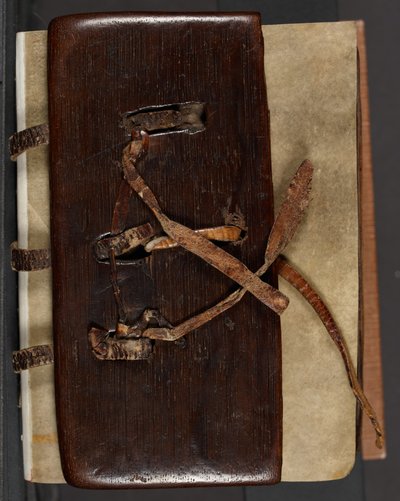 MS CCC 282 Corpus Iers Missaal Boekbinding, ca. 1120-30 door School Irish