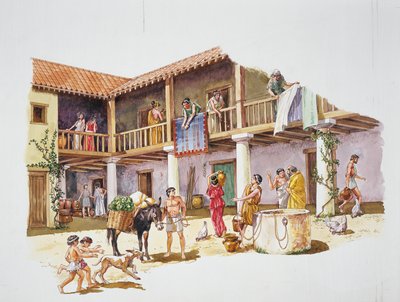 Oud Athene - reconstructie van een huis door School Italian