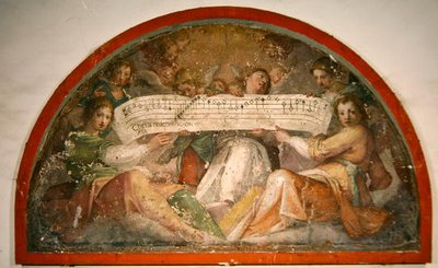 Engelen en muzikale figuren door School Italian