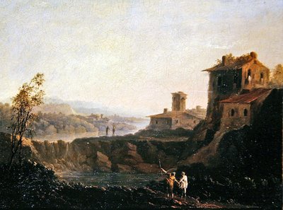Landschap door School Italian