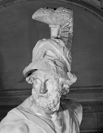 Menelaus ondersteunt het lichaam van Patroclus, kopie van een Grieks origineel (marmer) door School Italian