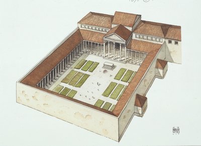 Gereconstrueerd Forum gebouwd door Titus Flavius Vespasianus door School Italian
