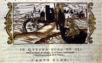 Roland komt Olympia te hulp. Scène uit het riddergedicht 